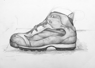 Drawing titled "Shoes 9" by Vella, Original Artwork, Pencil