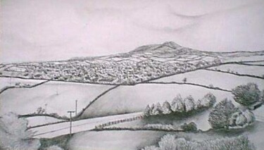 Drawing titled "St Agnes in Cornwall" by Venessa Lagrand, Original Artwork