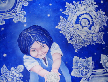 Картина под названием ""Joy"" - Venessa Lagrand, Подлинное произведение искусства, Акрил