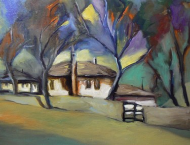 Painting titled "Morningview / 50x40" by Georgi Veniaminov, Original Artwork, Oil