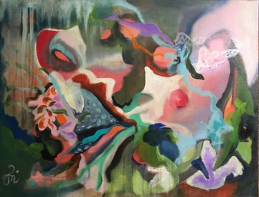 Peinture intitulée "Mère Nature" par Vénie, Œuvre d'art originale, Acrylique
