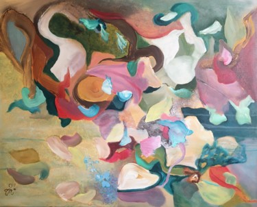 Painting titled "Un air de printemps" by Vénie, Original Artwork, Acrylic
