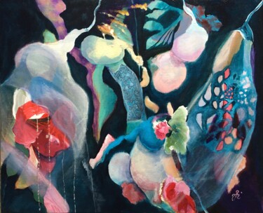 Cocoon Pittura intitolato "Cocoon" da Vénie, Opera d'arte originale, Acrilico