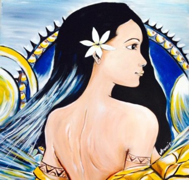 Pintura titulada "polynesienne" por Venniev, Obra de arte original, Acrílico