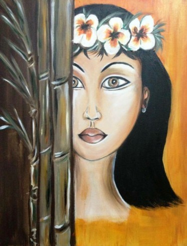 Pintura titulada "polynesienne" por Venniev, Obra de arte original