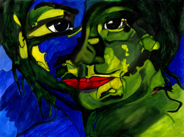 Malarstwo zatytułowany „suedsee-impression” autorstwa Vera Boldt, Oryginalna praca, Akwarela