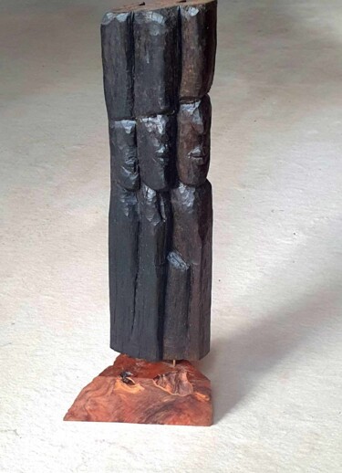 Sculptuur getiteld "Jericho" door Vera Boldt, Origineel Kunstwerk, Hout