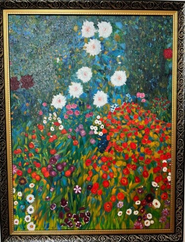 Malerei mit dem Titel "Cottage Garden. Gus…" von Vera Galore, Original-Kunstwerk, Öl