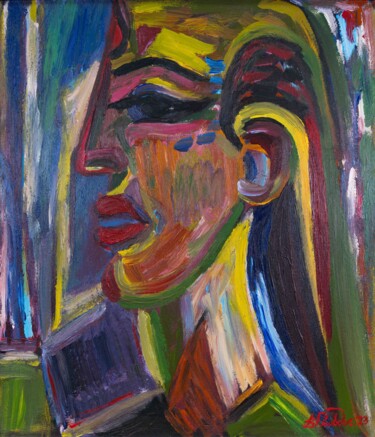 Painting titled "Apathy" by Vera Gvildis, Original Artwork, Acrylic