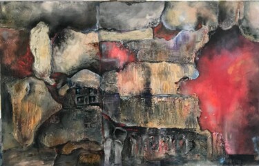 Картина под названием "Жизнь" - Вера Хайрутдинова, Подлинное произведение искусства, Масло Установлен на Деревянная рама для…