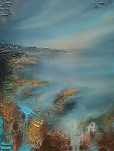 Painting titled ""Dawn“" by Vera Hoi, Original Artwork, Acrylic