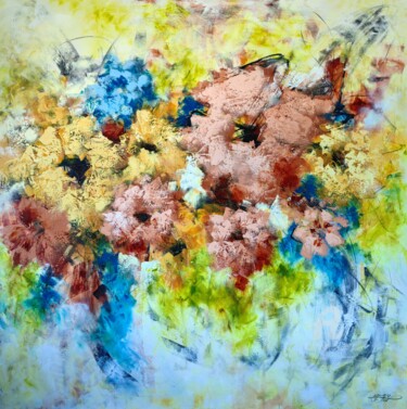 Pintura intitulada ""Floral Dream" from…" por Vera Hoi, Obras de arte originais, Acrílico