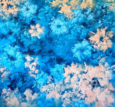 Картина под названием ""Elegance in blue a…" - Vera Hoi, Подлинное произведение искусства, Акрил