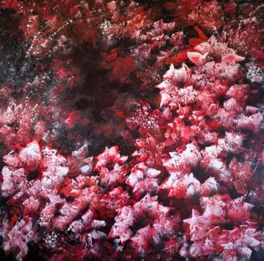 Painting titled ""Blossoms of Midnig…" by Vera Hoi, Original Artwork, Acrylic