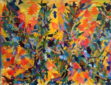"vibration saisonnière" Peinture intitulée ""vibration saisonni…" par Vera Ivanaj, Œuvre d'art originale, Acrylique