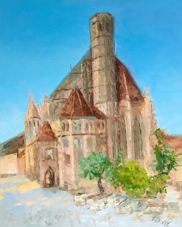 「Minoritenkirche」というタイトルの絵画 Vera Klimovaによって, オリジナルのアートワーク, オイル