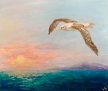 Картина под названием "FLIGHT" - Vera Klimova, Подлинное произведение искусства, Масло