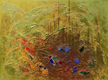 Painting titled "JEWELS OF THE EARTH" by Vera Klimova, Original Artwork, Oil