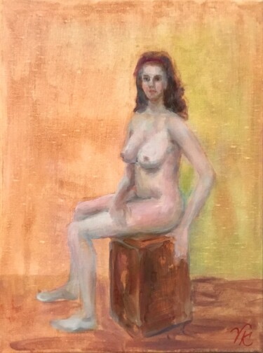 Painting titled "Juliana" by Vera Klimova, Original Artwork, Oil