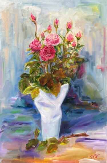Painting titled "GENTLE AND PASSIONA…" by Vera Klimova, Original Artwork, Oil