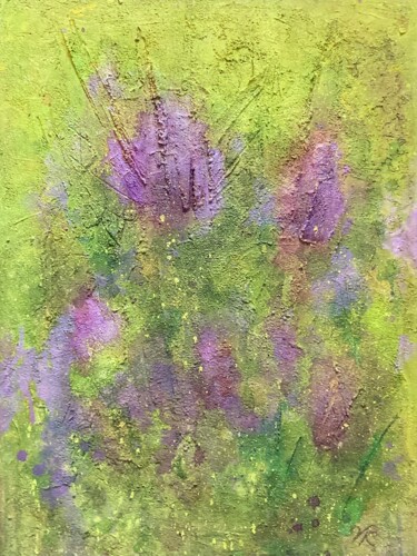 Painting titled "THE SMELL OF LILAC" by Vera Klimova, Original Artwork, Acrylic