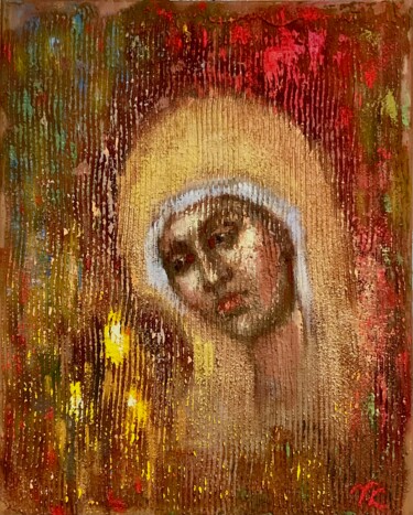 Malerei mit dem Titel "HAIL MARY, FULL OF…" von Vera Klimova, Original-Kunstwerk, Öl