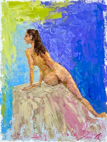 Painting titled "CARMEN" by Vera Klimova, Original Artwork, Oil