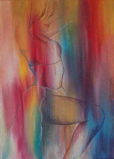 Malerei mit dem Titel "Bright" von Vera Markelova, Original-Kunstwerk, Acryl