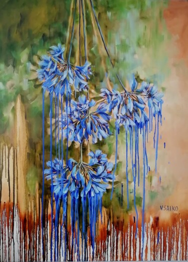 Pintura titulada "Color of Spring" por Vera Saiko, Obra de arte original, Oleo Montado en Bastidor de camilla de madera