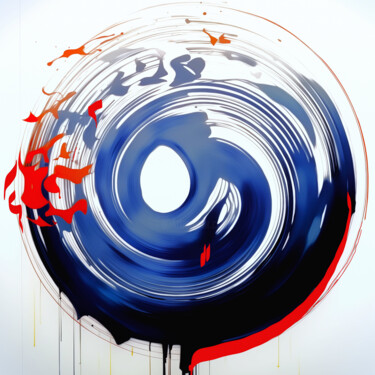 Arts numériques intitulée "Infinity: Circle" par Vera Saiko, Œuvre d'art originale, Peinture numérique