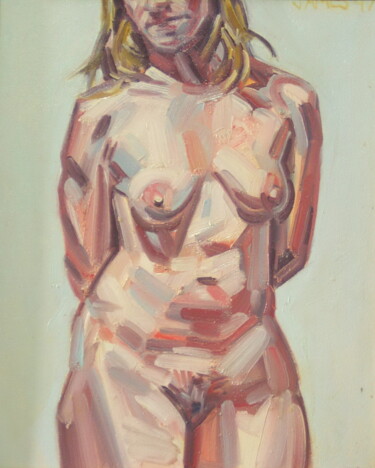 Картина под названием "Nude lifepainting,…" - James Wardroper, Подлинное произведение искусства, Масло