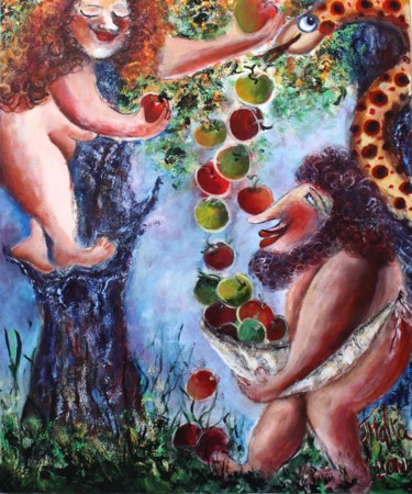 Painting titled "Apples of Pleasure" by Vera World Fine Art Festival, Original Artwork, Other