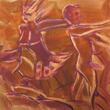 Peinture intitulée "Guerre des sexes" par Verad, Œuvre d'art originale, Acrylique Monté sur Châssis en bois