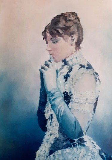 Картина под названием "Eleonora Duse" - Vera Di Bianca, Подлинное произведение искусства, Масло