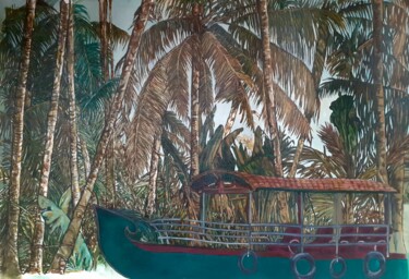 Картина под названием "Kerala" - Vera Di Bianca, Подлинное произведение искусства, Масло