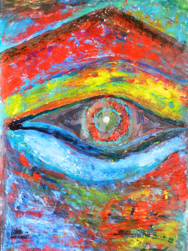 Pintura intitulada "Resgate do Olhar X" por Vera Itajaí, Obras de arte originais, Óleo