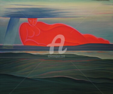 Malarstwo zatytułowany „Sunrise” autorstwa Vera Komarova, Oryginalna praca, Olej