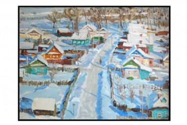 Painting titled "Clear day in Peresl…" by Vera Lagutenkova, Original Artwork