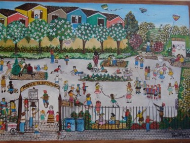 Pintura intitulada "parque 12 de outubro" por Veramarina, Obras de arte originais, Óleo