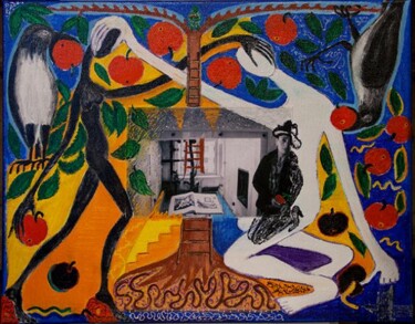 Картина под названием "Room desires." - Veranika Bo, Подлинное произведение искусства, Акрил