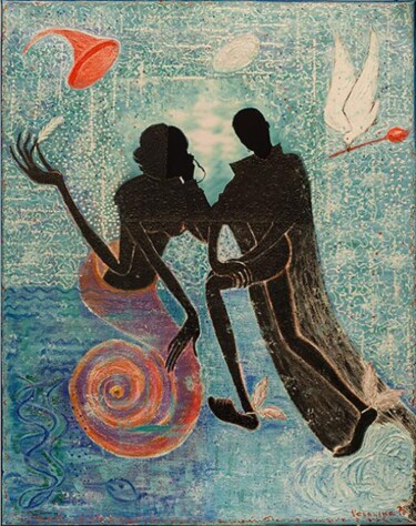 Pittura intitolato "KUNDA" da Veranika Bo, Opera d'arte originale, Acrilico