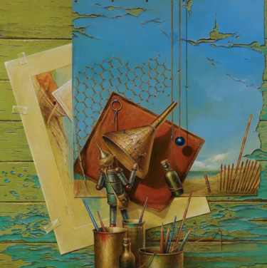 Peinture intitulée "Victor et le sextan…" par Philippe Vercellotti, Œuvre d'art originale