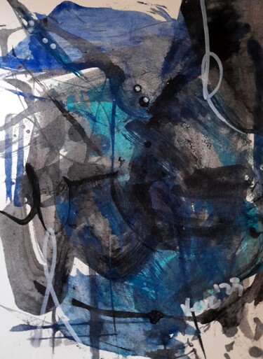 "Abstract - Blue Esc…" başlıklı Tablo Vercmagnus tarafından, Orijinal sanat, Akrilik