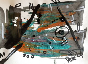 Картина под названием "Abstract - 6" - Vercmagnus, Подлинное произведение искусства, Акрил
