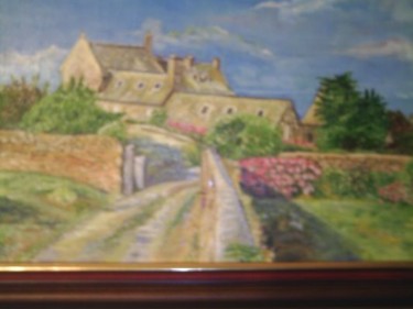 Peinture intitulée "paysage breton" par Jean Pierre Verdier, Œuvre d'art originale