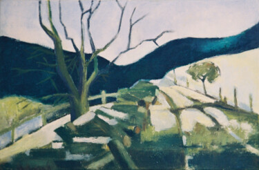 Malerei mit dem Titel "Winter im Emmental…" von Verena Bolliger, Original-Kunstwerk, Öl