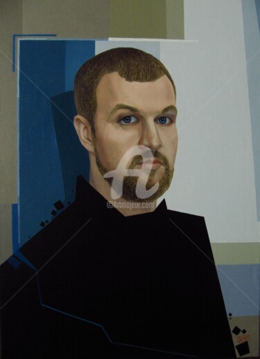 Painting titled "Алексей" by Vermishev, Original Artwork, Oil