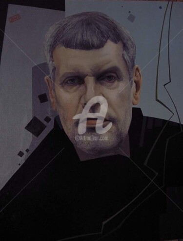 Картина под названием "Portrait of a man" - Vermishev, Подлинное произведение искусства, Масло