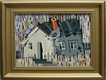 Картина под названием "Дом" - Vermishev, Подлинное произведение искусства, Другой