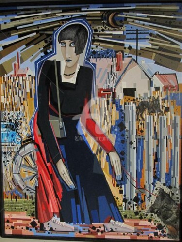 Картина под названием "Прогулка" - Vermishev, Подлинное произведение искусства, Масло